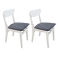 Scandinavian Rubberwood Open Back Side Chair Natural Upholstered Dining Chair (Set of 2) Gray-White Clearhalo ' kitchen&dining_furn' 'Dining Chairs' 'Dining Tables & Seating' 'dining_chair' 'furn' 'furn_dining_chair' 'Furniture' 'furniture_dining_chair' 'Kitchen & Dining Furniture' 'kitchen' 4129810