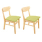 Scandinavian Rubberwood Open Back Side Chair Natural Upholstered Dining Chair (Set of 2) Avocado Green Clearhalo ' kitchen&dining_furn' 'Dining Chairs' 'Dining Tables & Seating' 'dining_chair' 'furn' 'furn_dining_chair' 'Furniture' 'furniture_dining_chair' 'Kitchen & Dining Furniture' 'kitchen' 4129813