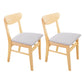 Scandinavian Rubberwood Open Back Side Chair Natural Upholstered Dining Chair (Set of 2) Silver Gray Clearhalo ' kitchen&dining_furn' 'Dining Chairs' 'Dining Tables & Seating' 'dining_chair' 'furn' 'furn_dining_chair' 'Furniture' 'furniture_dining_chair' 'Kitchen & Dining Furniture' 'kitchen' 4129815