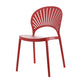 Contemporary Style Plastic Dining Armless Chair Open Back Dining Side Chair Burgundy 1 Piece Clearhalo ' kitchen&dining_furn' 'Dining Chairs' 'Dining Tables & Seating' 'dining_chair' 'furn' 'furn_dining_chair' 'Furniture' 'furniture_dining_chair' 'Kitchen & Dining Furniture' 'kitchen' 4129824