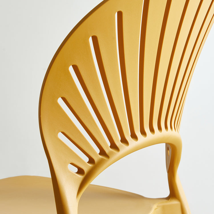 Contemporary Style Plastic Dining Armless Chair Open Back Dining Side Chair Clearhalo ' kitchen&dining_furn' 'Dining Chairs' 'Dining Tables & Seating' 'dining_chair' 'furn' 'furn_dining_chair' 'Furniture' 'furniture_dining_chair' 'Kitchen & Dining Furniture' 'kitchen' 4129829