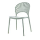 Contemporary Style Plastic Dining Armless Chair Open Back Dining Side Chair Green 1 Piece Clearhalo ' kitchen&dining_furn' 'Dining Chairs' 'Dining Tables & Seating' 'dining_chair' 'furn' 'furn_dining_chair' 'Furniture' 'furniture_dining_chair' 'Kitchen & Dining Furniture' 'kitchen' 4129841
