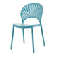 Contemporary Style Plastic Dining Armless Chair Open Back Dining Side Chair Blue 1 Piece Clearhalo ' kitchen&dining_furn' 'Dining Chairs' 'Dining Tables & Seating' 'dining_chair' 'furn' 'furn_dining_chair' 'Furniture' 'furniture_dining_chair' 'Kitchen & Dining Furniture' 'kitchen' 4129848