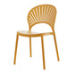 Contemporary Style Plastic Dining Armless Chair Open Back Dining Side Chair Ginger 1 Piece Clearhalo ' kitchen&dining_furn' 'Dining Chairs' 'Dining Tables & Seating' 'dining_chair' 'furn' 'furn_dining_chair' 'Furniture' 'furniture_dining_chair' 'Kitchen & Dining Furniture' 'kitchen' 4129851