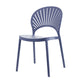Contemporary Style Plastic Dining Armless Chair Open Back Dining Side Chair Gray-Blue 1 Piece Clearhalo ' kitchen&dining_furn' 'Dining Chairs' 'Dining Tables & Seating' 'dining_chair' 'furn' 'furn_dining_chair' 'Furniture' 'furniture_dining_chair' 'Kitchen & Dining Furniture' 'kitchen' 4129857