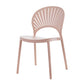 Contemporary Style Plastic Dining Armless Chair Open Back Dining Side Chair Pink 1 Piece Clearhalo ' kitchen&dining_furn' 'Dining Chairs' 'Dining Tables & Seating' 'dining_chair' 'furn' 'furn_dining_chair' 'Furniture' 'furniture_dining_chair' 'Kitchen & Dining Furniture' 'kitchen' 4129872