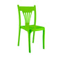Contemporary Style Plastic Dining Armless Chairs Slat Back Stacking Arm Chair Green 1 Piece Clearhalo ' kitchen&dining_furn' 'Dining Chairs' 'Dining Tables & Seating' 'dining_chair' 'furn' 'furn_dining_chair' 'Furniture' 'furniture_dining_chair' 'Kitchen & Dining Furniture' 'kitchen' 4129892