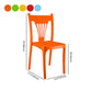 Contemporary Style Plastic Dining Armless Chairs Slat Back Stacking Arm Chair Clearhalo ' kitchen&dining_furn' 'Dining Chairs' 'Dining Tables & Seating' 'dining_chair' 'furn' 'furn_dining_chair' 'Furniture' 'furniture_dining_chair' 'Kitchen & Dining Furniture' 'kitchen' 4129898