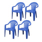 Contemporary Style Arm Chair Plastic Slat Back Stacking Dining Side Chair Blue 4 Piece Set Clearhalo ' kitchen&dining_furn' 'Dining Chairs' 'Dining Tables & Seating' 'dining_chair' 'furn' 'furn_dining_chair' 'Furniture' 'furniture_dining_chair' 'Kitchen & Dining Furniture' 'kitchen' 4129913