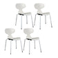 Scandinavian Wood Dining Chair Matte Finish Wingback Dining Chair (Set of 4) White Clearhalo ' kitchen&dining_furn' 'Dining Chairs' 'Dining Tables & Seating' 'dining_chair' 'furn' 'furn_dining_chair' 'Furniture' 'furniture_dining_chair' 'Kitchen & Dining Furniture' 'kitchen' 4129929