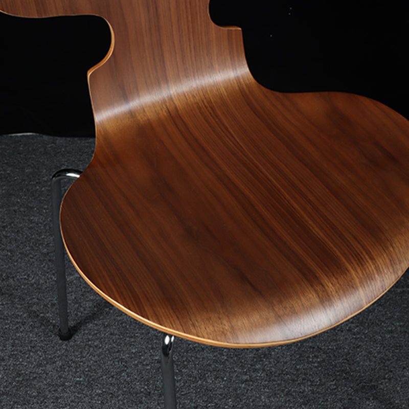 Scandinavian Wood Dining Chair Matte Finish Wingback Dining Chair (Set of 4) Clearhalo ' kitchen&dining_furn' 'Dining Chairs' 'Dining Tables & Seating' 'dining_chair' 'furn' 'furn_dining_chair' 'Furniture' 'furniture_dining_chair' 'Kitchen & Dining Furniture' 'kitchen' 4129936