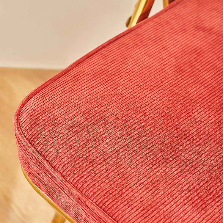 Glam Style Dining Chairs Kitchen Armless Side Chairs with Metal Legs Clearhalo ' kitchen&dining_furn' 'Dining Chairs' 'Dining Tables & Seating' 'dining_chair' 'furn' 'furn_dining_chair' 'Furniture' 'furniture_dining_chair' 'Kitchen & Dining Furniture' 'kitchen' 4129955