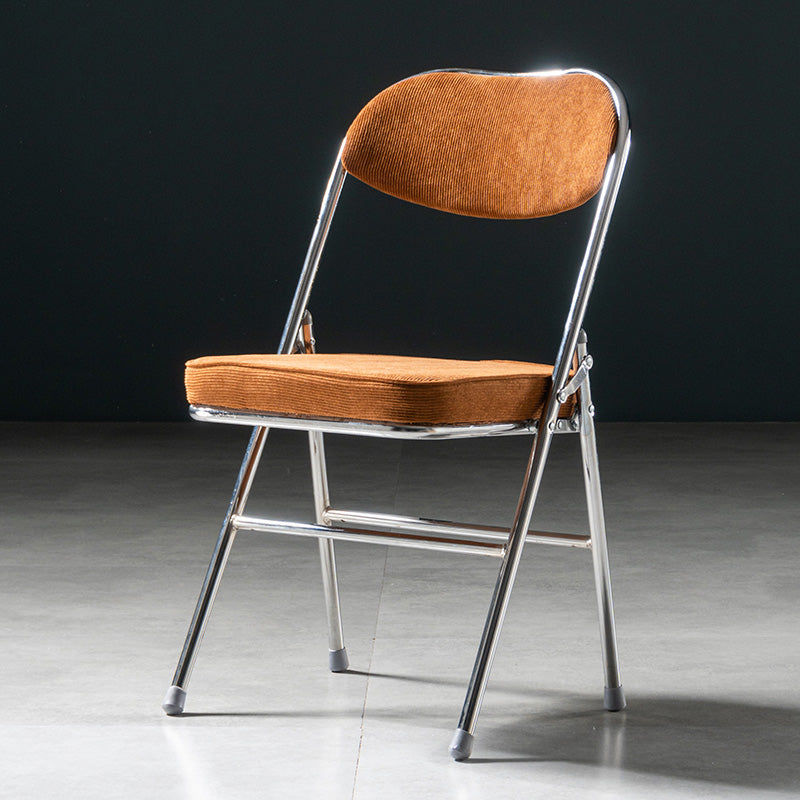 Glam Style Dining Chairs Kitchen Armless Side Chairs with Metal Legs Light Brown 1 Piece Clearhalo ' kitchen&dining_furn' 'Dining Chairs' 'Dining Tables & Seating' 'dining_chair' 'furn' 'furn_dining_chair' 'Furniture' 'furniture_dining_chair' 'Kitchen & Dining Furniture' 'kitchen' 4129956