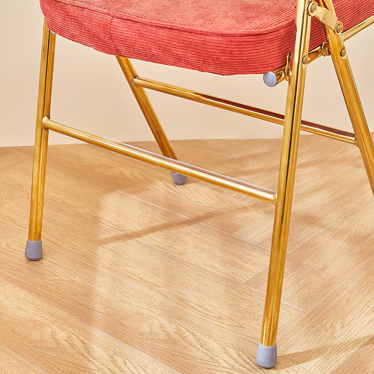 Glam Style Dining Chairs Kitchen Armless Side Chairs with Metal Legs Clearhalo ' kitchen&dining_furn' 'Dining Chairs' 'Dining Tables & Seating' 'dining_chair' 'furn' 'furn_dining_chair' 'Furniture' 'furniture_dining_chair' 'Kitchen & Dining Furniture' 'kitchen' 4129957