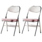 Glam Style Dining Chairs Kitchen Armless Side Chairs with Metal Legs Pink-White 2 Piece Set Clearhalo ' kitchen&dining_furn' 'Dining Chairs' 'Dining Tables & Seating' 'dining_chair' 'furn' 'furn_dining_chair' 'Furniture' 'furniture_dining_chair' 'Kitchen & Dining Furniture' 'kitchen' 4129976