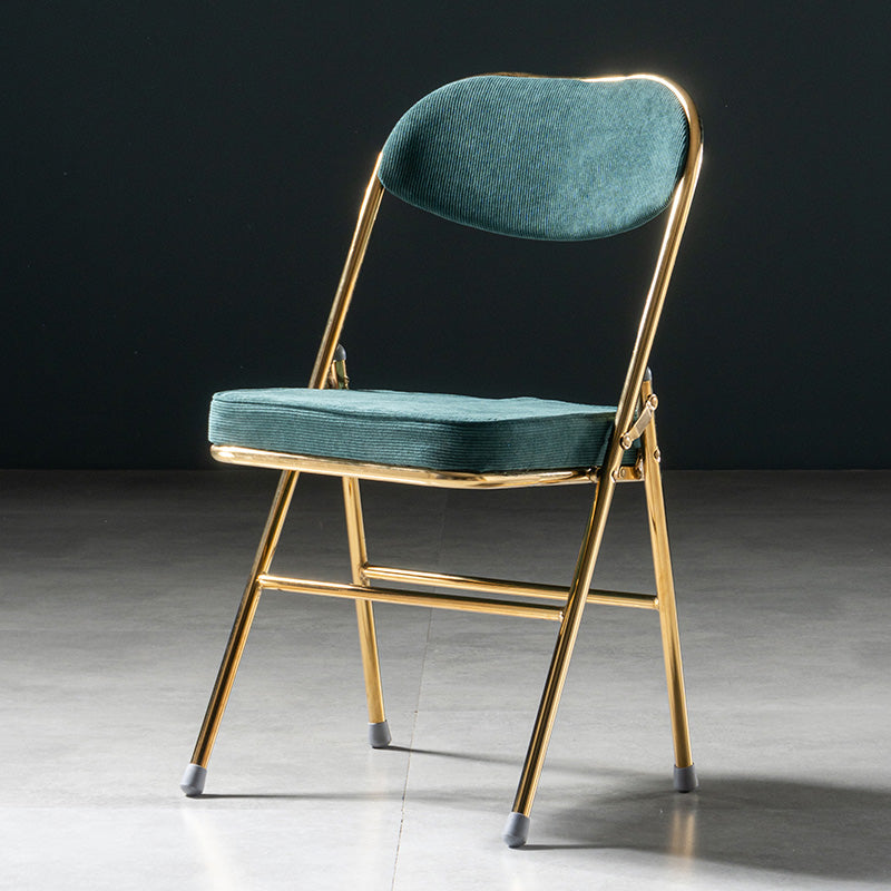 Glam Style Dining Chairs Kitchen Armless Side Chairs with Metal Legs Blackish Green 1 Piece Clearhalo ' kitchen&dining_furn' 'Dining Chairs' 'Dining Tables & Seating' 'dining_chair' 'furn' 'furn_dining_chair' 'Furniture' 'furniture_dining_chair' 'Kitchen & Dining Furniture' 'kitchen' 4129987