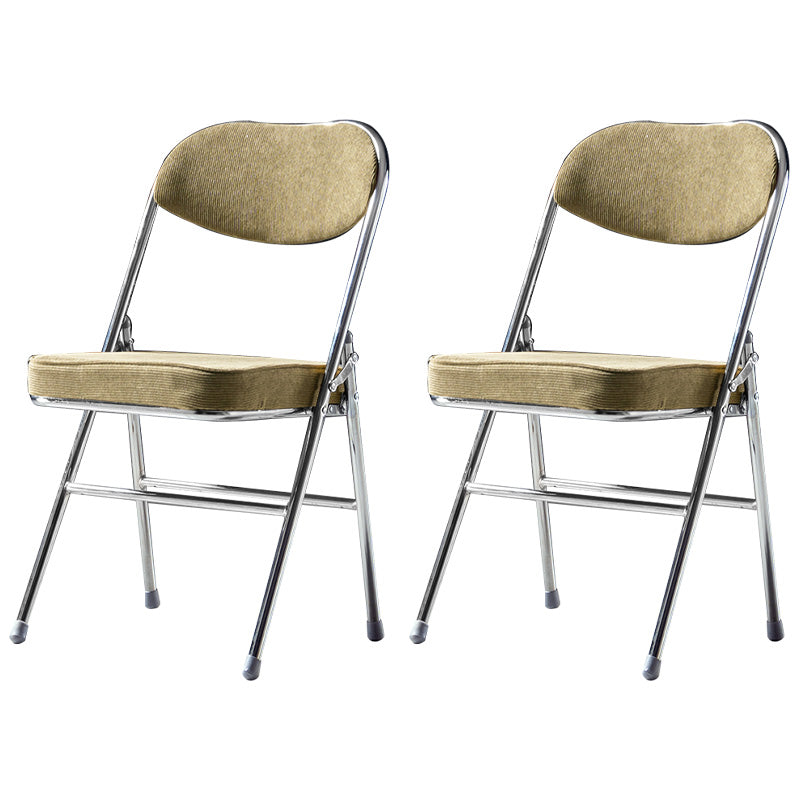 Glam Style Dining Chairs Kitchen Armless Side Chairs with Metal Legs Army Green 2 Piece Set Clearhalo ' kitchen&dining_furn' 'Dining Chairs' 'Dining Tables & Seating' 'dining_chair' 'furn' 'furn_dining_chair' 'Furniture' 'furniture_dining_chair' 'Kitchen & Dining Furniture' 'kitchen' 4130000