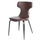 Modern Style Home Side Chair Wingback Metal Upholstered Single Dining Room Chair Coffee Clearhalo ' kitchen&dining_furn' 'Dining Chairs' 'Dining Tables & Seating' 'dining_chair' 'furn' 'furn_dining_chair' 'Furniture' 'furniture_dining_chair' 'Kitchen & Dining Furniture' 'kitchen' 4130012