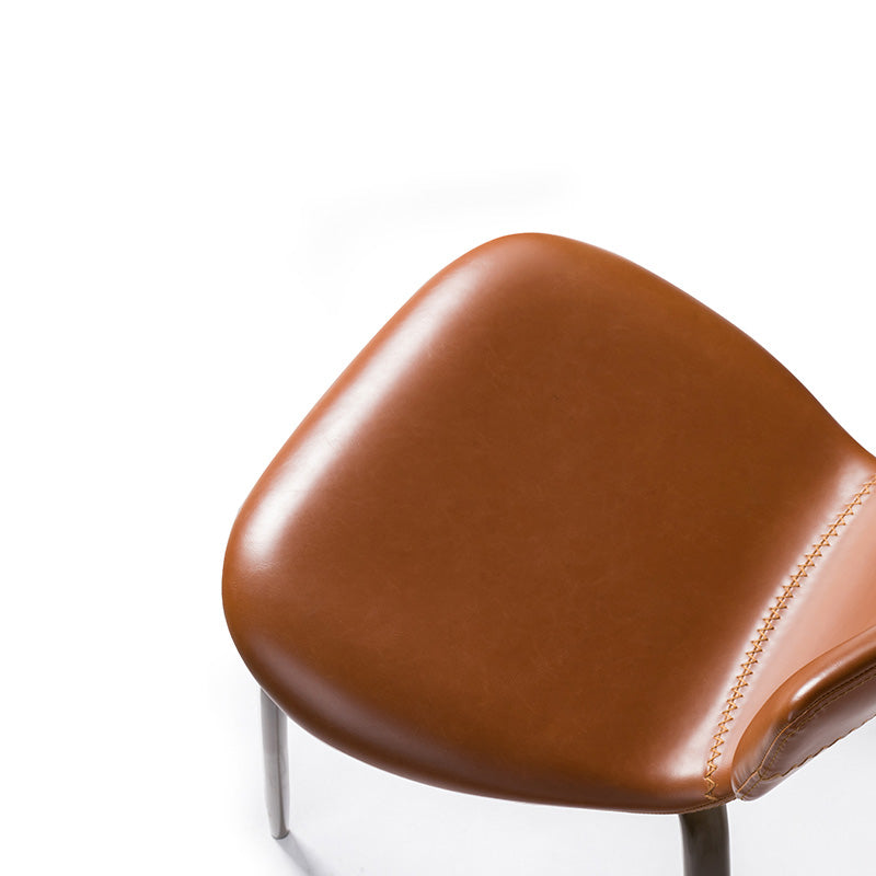 Modern Style Home Side Chair Wingback Metal Upholstered Single Dining Room Chair Clearhalo ' kitchen&dining_furn' 'Dining Chairs' 'Dining Tables & Seating' 'dining_chair' 'furn' 'furn_dining_chair' 'Furniture' 'furniture_dining_chair' 'Kitchen & Dining Furniture' 'kitchen' 4130021