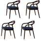 Traditional Style Ash Wood Chairs Dining Room Open Back Arm Chairs Set Dark Blue 4 Piece Set Clearhalo ' kitchen&dining_furn' 'Dining Chairs' 'Dining Tables & Seating' 'dining_chair' 'furn' 'furn_dining_chair' 'Furniture' 'furniture_dining_chair' 'Kitchen & Dining Furniture' 'kitchen' 4130037