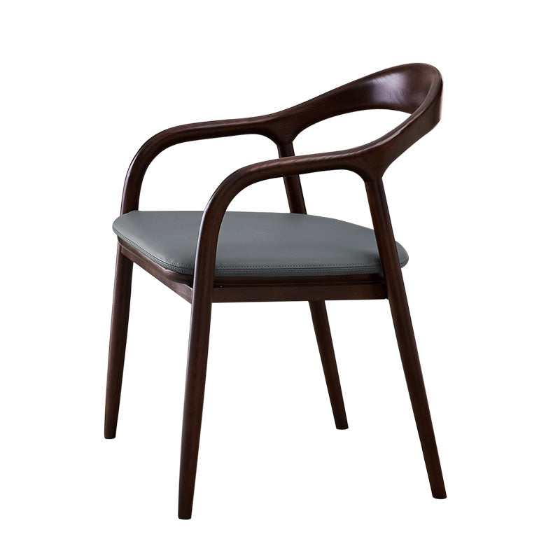 Traditional Style Ash Wood Chairs Dining Room Open Back Arm Chairs Set Grey 1 Piece Clearhalo ' kitchen&dining_furn' 'Dining Chairs' 'Dining Tables & Seating' 'dining_chair' 'furn' 'furn_dining_chair' 'Furniture' 'furniture_dining_chair' 'Kitchen & Dining Furniture' 'kitchen' 4130045