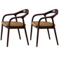 Traditional Style Ash Wood Chairs Dining Room Open Back Arm Chairs Set Coffee 2 Piece Set Clearhalo ' kitchen&dining_furn' 'Dining Chairs' 'Dining Tables & Seating' 'dining_chair' 'furn' 'furn_dining_chair' 'Furniture' 'furniture_dining_chair' 'Kitchen & Dining Furniture' 'kitchen' 4130056