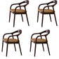 Traditional Style Ash Wood Chairs Dining Room Open Back Arm Chairs Set Coffee 4 Piece Set Clearhalo ' kitchen&dining_furn' 'Dining Chairs' 'Dining Tables & Seating' 'dining_chair' 'furn' 'furn_dining_chair' 'Furniture' 'furniture_dining_chair' 'Kitchen & Dining Furniture' 'kitchen' 4130057