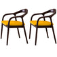 Traditional Style Ash Wood Chairs Dining Room Open Back Arm Chairs Set Yellow 2 Piece Set Clearhalo ' kitchen&dining_furn' 'Dining Chairs' 'Dining Tables & Seating' 'dining_chair' 'furn' 'furn_dining_chair' 'Furniture' 'furniture_dining_chair' 'Kitchen & Dining Furniture' 'kitchen' 4130059