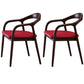 Traditional Style Ash Wood Chairs Dining Room Open Back Arm Chairs Set Red 2 Piece Set Clearhalo ' kitchen&dining_furn' 'Dining Chairs' 'Dining Tables & Seating' 'dining_chair' 'furn' 'furn_dining_chair' 'Furniture' 'furniture_dining_chair' 'Kitchen & Dining Furniture' 'kitchen' 4130062