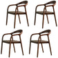 Traditional Style Ash Wood Chairs Dining Room Open Back Arm Chairs Set Brown 4 Piece Set Clearhalo ' kitchen&dining_furn' 'Dining Chairs' 'Dining Tables & Seating' 'dining_chair' 'furn' 'furn_dining_chair' 'Furniture' 'furniture_dining_chair' 'Kitchen & Dining Furniture' 'kitchen' 4130069