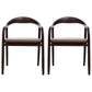 Traditional Style Ash Wood Chairs Dining Room Open Back Arm Chairs Set Walnut 2 Piece Set Clearhalo ' kitchen&dining_furn' 'Dining Chairs' 'Dining Tables & Seating' 'dining_chair' 'furn' 'furn_dining_chair' 'Furniture' 'furniture_dining_chair' 'Kitchen & Dining Furniture' 'kitchen' 4130071