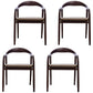 Traditional Style Ash Wood Chairs Dining Room Open Back Arm Chairs Set Walnut 4 Piece Set Clearhalo ' kitchen&dining_furn' 'Dining Chairs' 'Dining Tables & Seating' 'dining_chair' 'furn' 'furn_dining_chair' 'Furniture' 'furniture_dining_chair' 'Kitchen & Dining Furniture' 'kitchen' 4130072