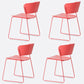 Matte Finish Industrial Dining Side Chair Open Back Plastic Dining Chair Red 4 Piece Set Clearhalo ' kitchen&dining_furn' 'Dining Chairs' 'Dining Tables & Seating' 'dining_chair' 'furn' 'furn_dining_chair' 'Furniture' 'furniture_dining_chair' 'Kitchen & Dining Furniture' 'kitchen' 4130134