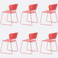 Matte Finish Industrial Dining Side Chair Open Back Plastic Dining Chair Red 6 Piece Set Clearhalo ' kitchen&dining_furn' 'Dining Chairs' 'Dining Tables & Seating' 'dining_chair' 'furn' 'furn_dining_chair' 'Furniture' 'furniture_dining_chair' 'Kitchen & Dining Furniture' 'kitchen' 4130135