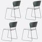 Matte Finish Industrial Dining Side Chair Open Back Plastic Dining Chair Gray-Green 4 Piece Set Clearhalo ' kitchen&dining_furn' 'Dining Chairs' 'Dining Tables & Seating' 'dining_chair' 'furn' 'furn_dining_chair' 'Furniture' 'furniture_dining_chair' 'Kitchen & Dining Furniture' 'kitchen' 4130137