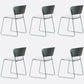 Matte Finish Industrial Dining Side Chair Open Back Plastic Dining Chair Gray-Green 6 Piece Set Clearhalo ' kitchen&dining_furn' 'Dining Chairs' 'Dining Tables & Seating' 'dining_chair' 'furn' 'furn_dining_chair' 'Furniture' 'furniture_dining_chair' 'Kitchen & Dining Furniture' 'kitchen' 4130138