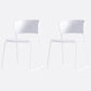 Matte Finish Industrial Dining Side Chair Open Back Plastic Dining Chair White 2 Piece Set Clearhalo ' kitchen&dining_furn' 'Dining Chairs' 'Dining Tables & Seating' 'dining_chair' 'furn' 'furn_dining_chair' 'Furniture' 'furniture_dining_chair' 'Kitchen & Dining Furniture' 'kitchen' 4130142