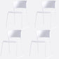 Matte Finish Industrial Dining Side Chair Open Back Plastic Dining Chair White 4 Piece Set Clearhalo ' kitchen&dining_furn' 'Dining Chairs' 'Dining Tables & Seating' 'dining_chair' 'furn' 'furn_dining_chair' 'Furniture' 'furniture_dining_chair' 'Kitchen & Dining Furniture' 'kitchen' 4130143