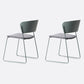 Matte Finish Industrial Dining Side Chair Open Back Plastic Dining Chair Pewter 2 Piece Set Clearhalo ' kitchen&dining_furn' 'Dining Chairs' 'Dining Tables & Seating' 'dining_chair' 'furn' 'furn_dining_chair' 'Furniture' 'furniture_dining_chair' 'Kitchen & Dining Furniture' 'kitchen' 4130145