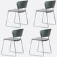 Matte Finish Industrial Dining Side Chair Open Back Plastic Dining Chair Pewter 4 Piece Set Clearhalo ' kitchen&dining_furn' 'Dining Chairs' 'Dining Tables & Seating' 'dining_chair' 'furn' 'furn_dining_chair' 'Furniture' 'furniture_dining_chair' 'Kitchen & Dining Furniture' 'kitchen' 4130146