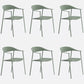 Matte Finish Scandinavian Dining Arm Chair Plastic Open Back Dining Chair Pea Green 6 Piece Set Clearhalo ' kitchen&dining_furn' 'Dining Chairs' 'Dining Tables & Seating' 'dining_chair' 'furn' 'furn_dining_chair' 'Furniture' 'furniture_dining_chair' 'Kitchen & Dining Furniture' 'kitchen' 4130179