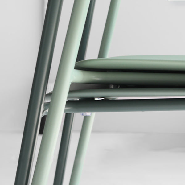 Matte Finish Scandinavian Dining Arm Chair Plastic Open Back Dining Chair Clearhalo ' kitchen&dining_furn' 'Dining Chairs' 'Dining Tables & Seating' 'dining_chair' 'furn' 'furn_dining_chair' 'Furniture' 'furniture_dining_chair' 'Kitchen & Dining Furniture' 'kitchen' 4130181