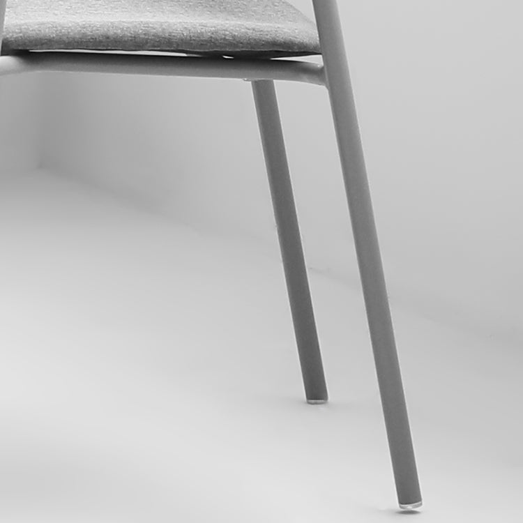 Matte Finish Scandinavian Dining Arm Chair Plastic Open Back Dining Chair Clearhalo ' kitchen&dining_furn' 'Dining Chairs' 'Dining Tables & Seating' 'dining_chair' 'furn' 'furn_dining_chair' 'Furniture' 'furniture_dining_chair' 'Kitchen & Dining Furniture' 'kitchen' 4130186