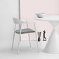 Matte Finish Scandinavian Dining Arm Chair Plastic Open Back Dining Chair Clearhalo ' kitchen&dining_furn' 'Dining Chairs' 'Dining Tables & Seating' 'dining_chair' 'furn' 'furn_dining_chair' 'Furniture' 'furniture_dining_chair' 'Kitchen & Dining Furniture' 'kitchen' 4130187