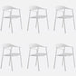Matte Finish Scandinavian Dining Arm Chair Plastic Open Back Dining Chair White 6 Piece Set Clearhalo ' kitchen&dining_furn' 'Dining Chairs' 'Dining Tables & Seating' 'dining_chair' 'furn' 'furn_dining_chair' 'Furniture' 'furniture_dining_chair' 'Kitchen & Dining Furniture' 'kitchen' 4130197