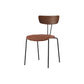 Industrial Style Dining Chair Kitchen Armless Side Chairs with Metal Legs Brown 1 Piece Clearhalo ' kitchen&dining_furn' 'Dining Chairs' 'Dining Tables & Seating' 'dining_chair' 'furn' 'furn_dining_chair' 'Furniture' 'furniture_dining_chair' 'Kitchen & Dining Furniture' 'kitchen' 4130205