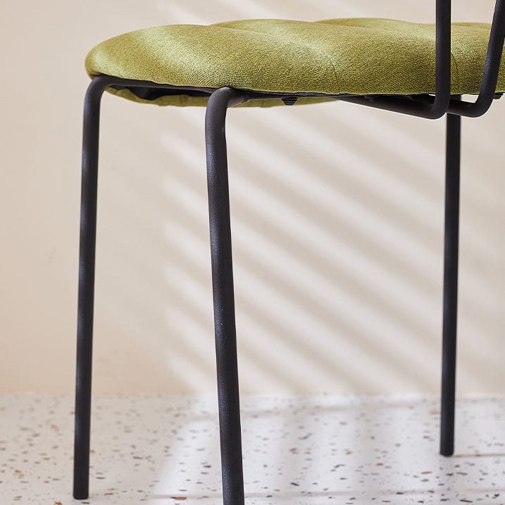 Industrial Style Dining Chair Kitchen Armless Side Chairs with Metal Legs Clearhalo ' kitchen&dining_furn' 'Dining Chairs' 'Dining Tables & Seating' 'dining_chair' 'furn' 'furn_dining_chair' 'Furniture' 'furniture_dining_chair' 'Kitchen & Dining Furniture' 'kitchen' 4130213