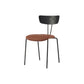 Industrial Style Dining Chair Kitchen Armless Side Chairs with Metal Legs Black-Brown 1 Piece Clearhalo ' kitchen&dining_furn' 'Dining Chairs' 'Dining Tables & Seating' 'dining_chair' 'furn' 'furn_dining_chair' 'Furniture' 'furniture_dining_chair' 'Kitchen & Dining Furniture' 'kitchen' 4130224