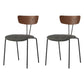 Industrial Style Dining Chair Kitchen Armless Side Chairs with Metal Legs Grey 2 Piece Set Clearhalo ' kitchen&dining_furn' 'Dining Chairs' 'Dining Tables & Seating' 'dining_chair' 'furn' 'furn_dining_chair' 'Furniture' 'furniture_dining_chair' 'Kitchen & Dining Furniture' 'kitchen' 4130237