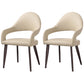 Contemporary Metal Dining Arm Chairs Open Back Dining Side Chair (Set of 2) Beige Clearhalo ' kitchen&dining_furn' 'Dining Chairs' 'Dining Tables & Seating' 'dining_chair' 'furn' 'furn_dining_chair' 'Furniture' 'furniture_dining_chair' 'Kitchen & Dining Furniture' 'kitchen' 4130244